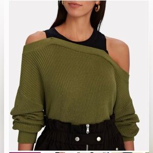 Veronica Beard Prescott layered Off-the-Shoulder Sweater size xs EUC LUX